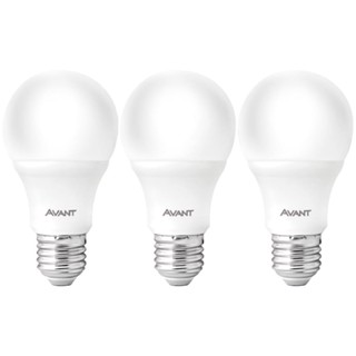 Lâmpada LED Pera 7W Bivolt 6500K com 3 Unidades AVANT