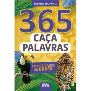 Livro 365 caça-palavras - curiosidades do Brasil em Oferta na Shopee