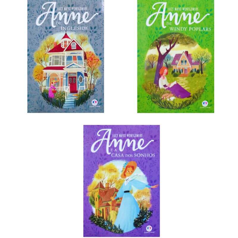 3 Livros Coleção Anne Especial II Lucy Maud Montgomery Anne de Windy Poplars Anne e a Casa dos Sonhos Anne de Ingleside