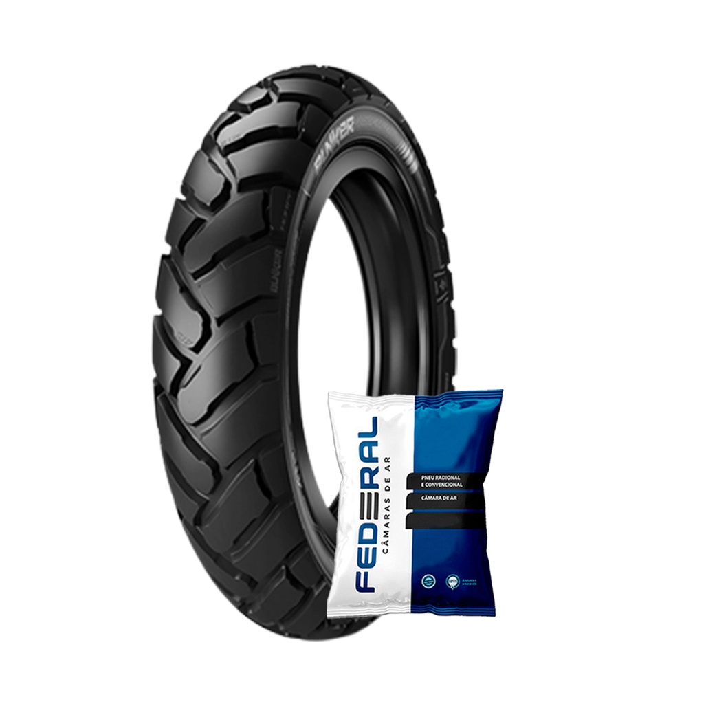 Kit Pneu Ira Bunker 90/90-21 + Câmara de Ar Falcon/ Xre 300 em Oferta na Shopee