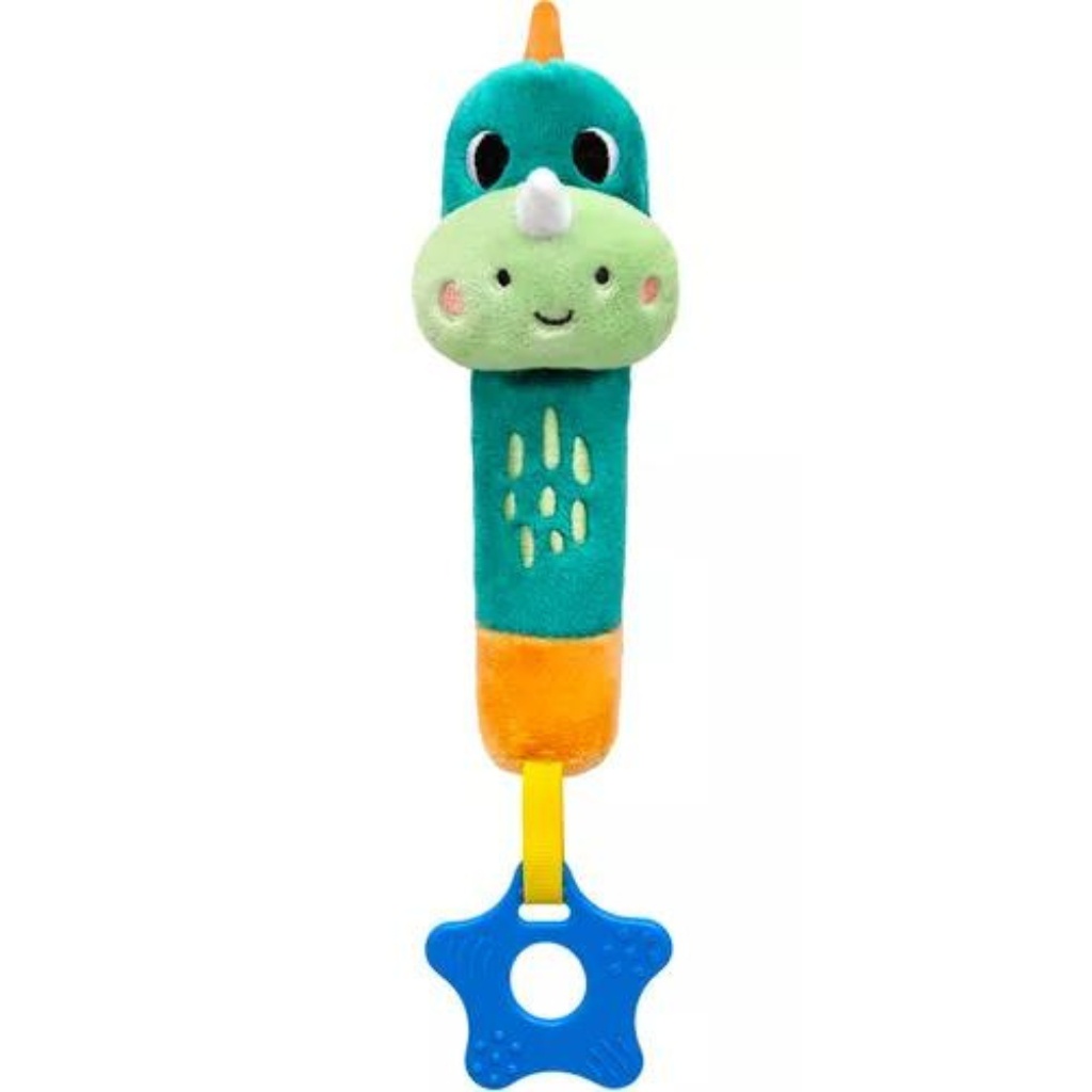 Buzininha Com Mordedor Dino 27cm Buba Zoo 16125 - Buba - Mom & Baby