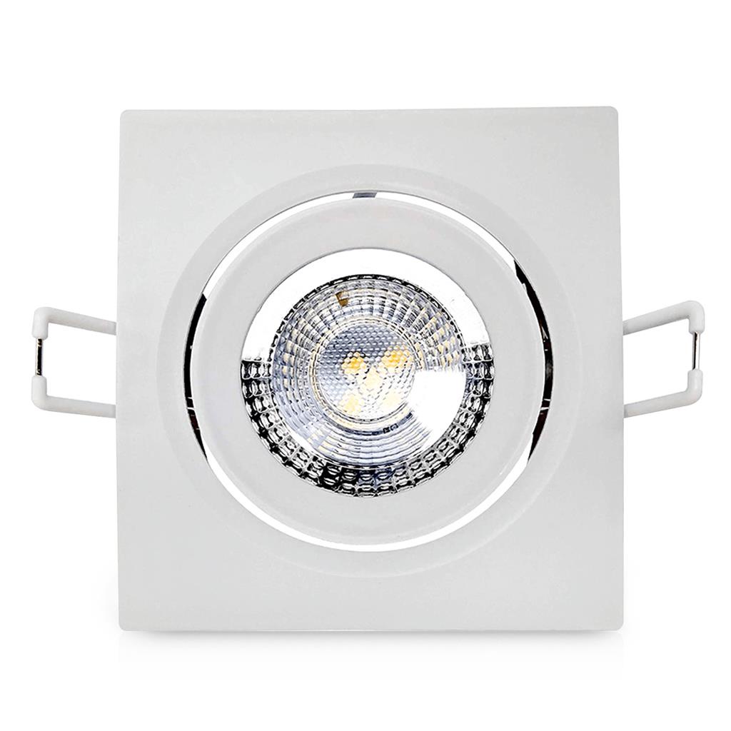Spot Quadrado Led Embutir 5W Bivolt 6500K 8,8x8,8cm Avant em Oferta na Shopee