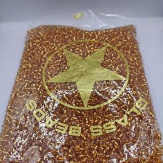 Pacote de Miçangas 6/0 Dourado 500 Gramas.