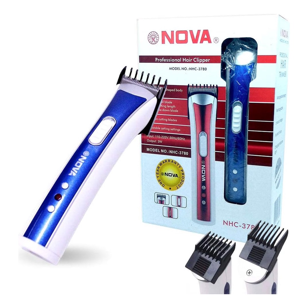 Máquina Nhc-3780 Nova Aparador Cabelo Barba Bigode