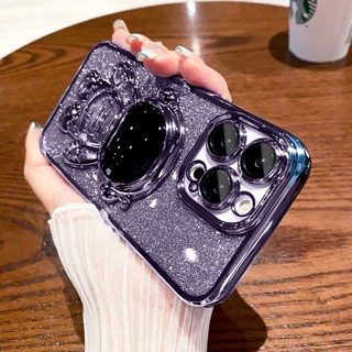 Estojo De Luxo Para O Suporte Dobrável Do Astronauta IPhone 15 14 13 12 11 Pro Max 14 15 Plus Capa Macia