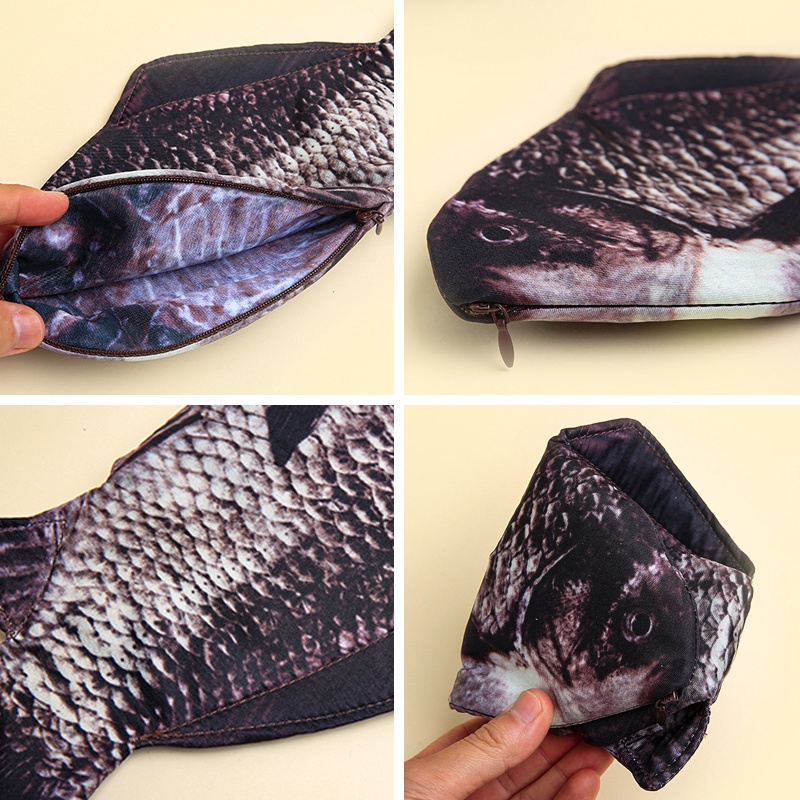 Criativo Estojo De Lápis Modelador De Peixe/Saco Com Desenho Para Homem/Mulher em Oferta na Shopee