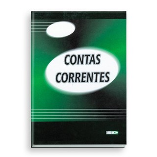 Livro conta corrente 1/4 com 50 folhas São Domingos em Oferta na Shopee