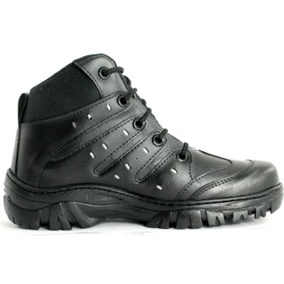 Bota Coturno Tenis Preto Bota Adventure Masculina Militar Sola Blaqueada
