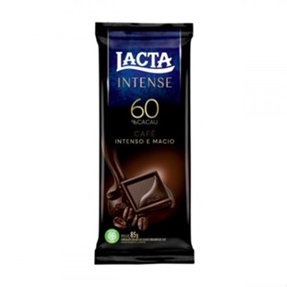 Barra de Chocolate Meio Amargo Café 60 Cacau Lacta Intense