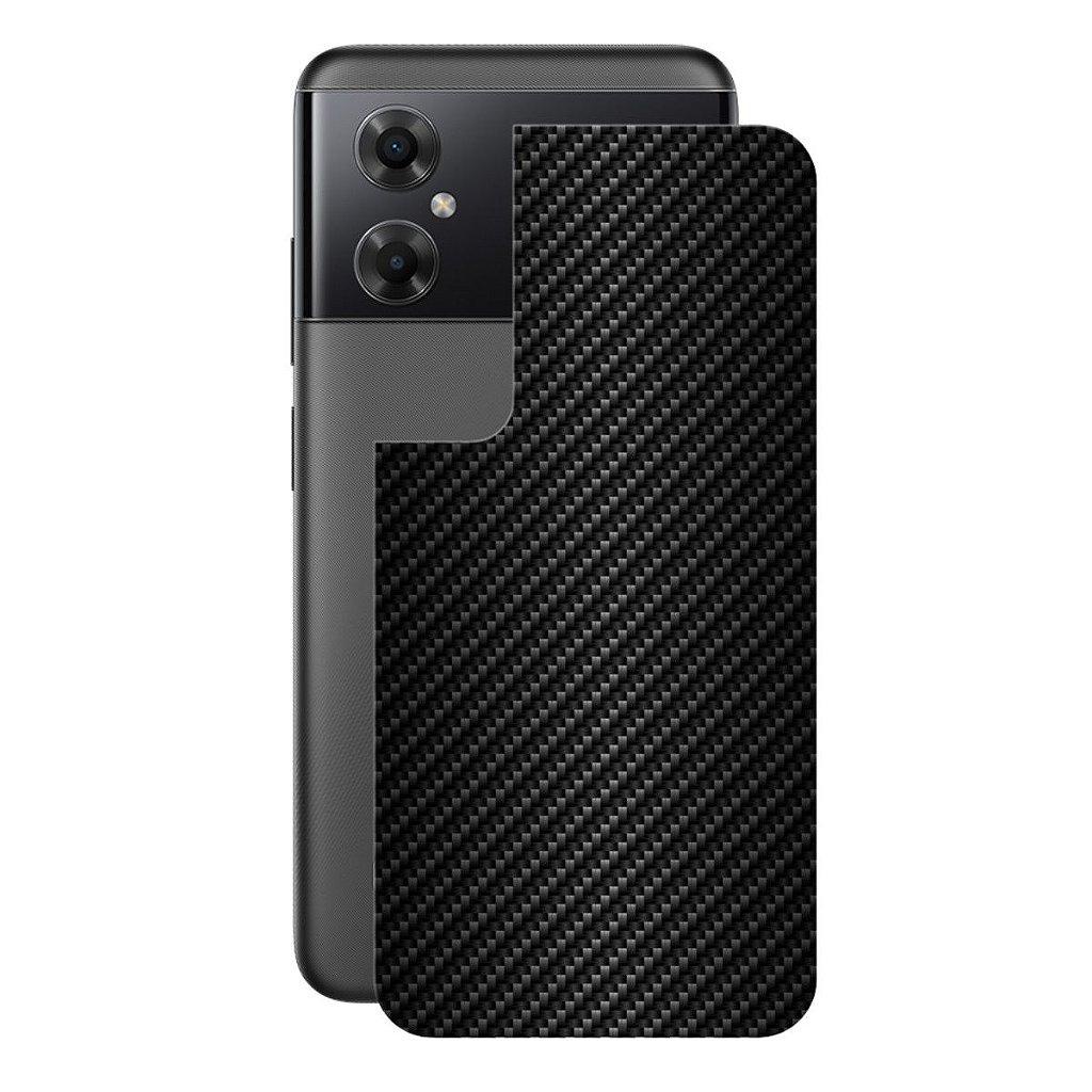 Película para Xiaomi Poco M4 5G - Traseira de Fibra de Carbono Preta - Gshield