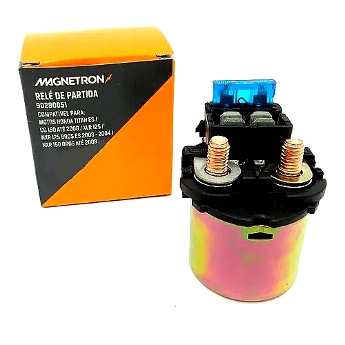 Rele De Partida Moto Titan 150 Bros 150 125 Xlr Magnetron em Oferta na Shopee