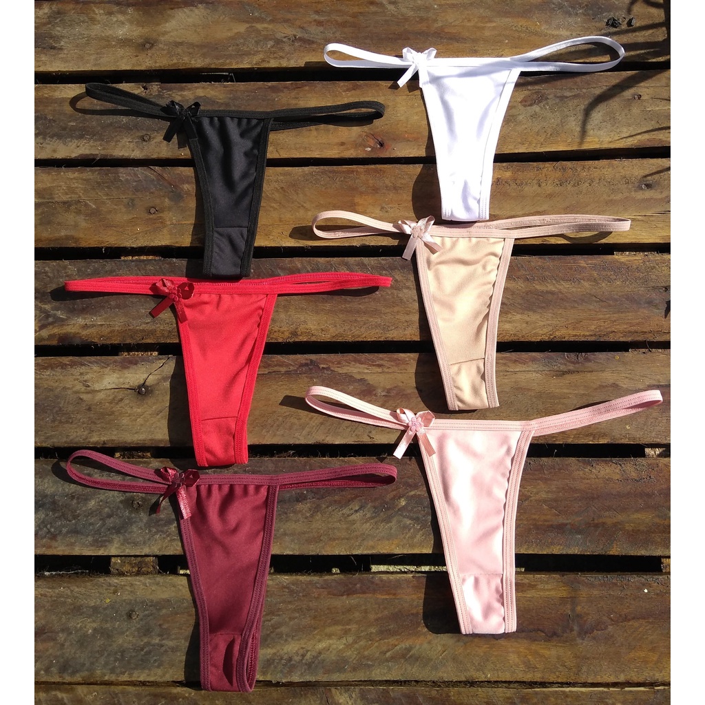 kit 10 calcinhas tangas fio dental lingerie sexy revenda sacoleira em Oferta na Shopee