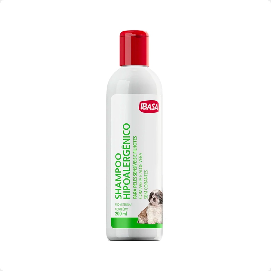 Shampoo Ibasa Hipoalergênico para Cães e Gatos - 200 mL em Oferta na Shopee