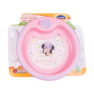 Prato Térmico com Ventosa e 2 Colheres Minnie Baby Plasútil