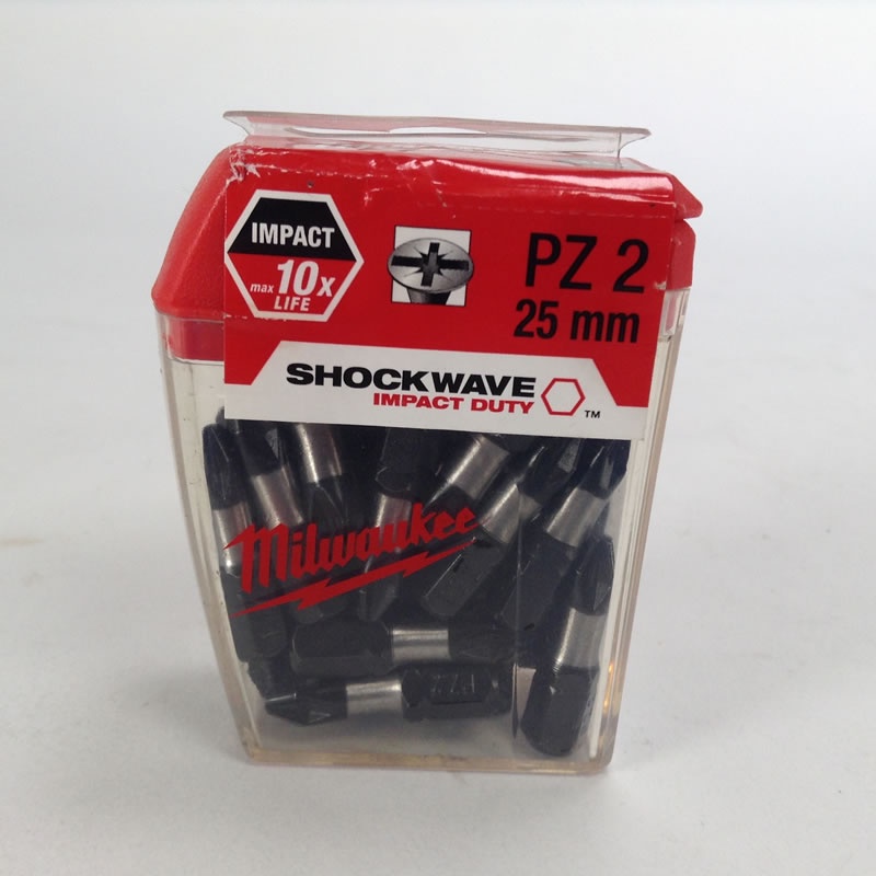 Bit Philips Pz2 X 25mm C/25 Pç 4932352553 Milwaukee em Oferta na Shopee
