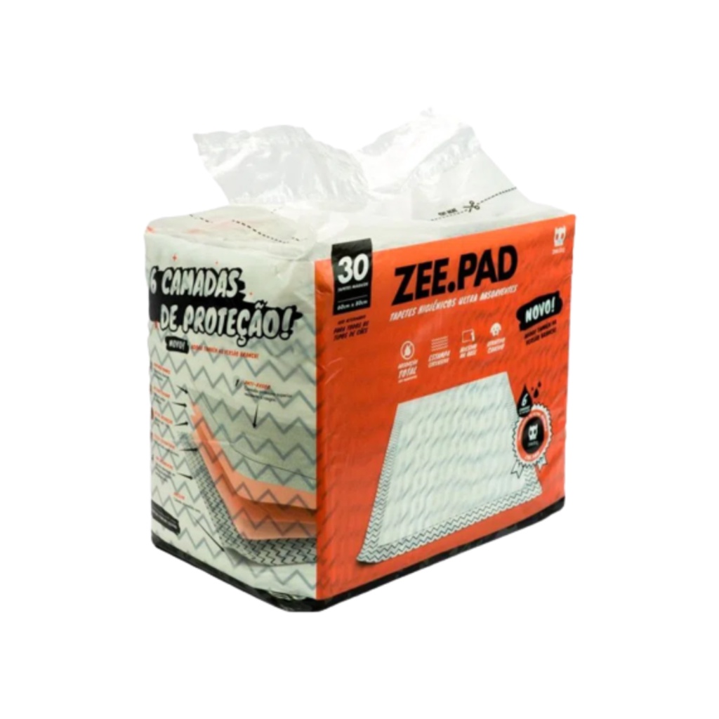 Tapete Higiênico Zeepad Branco Zee.Dog para Cães - 30 Unidades em Oferta na Shopee