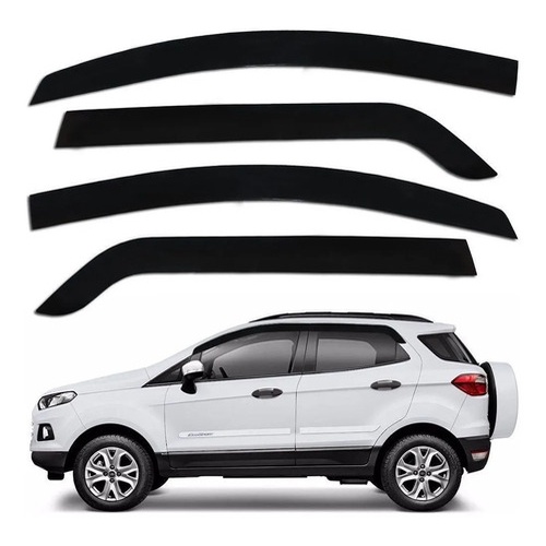 Super Defletor Calha de Chuva Ecosport 2018 a 2021 4 Portas Ecoflex