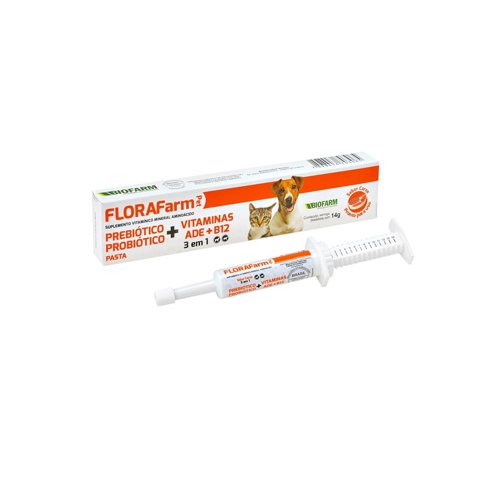 FLORAFARM PET 14 GR - probiótico Pet - Biofarm