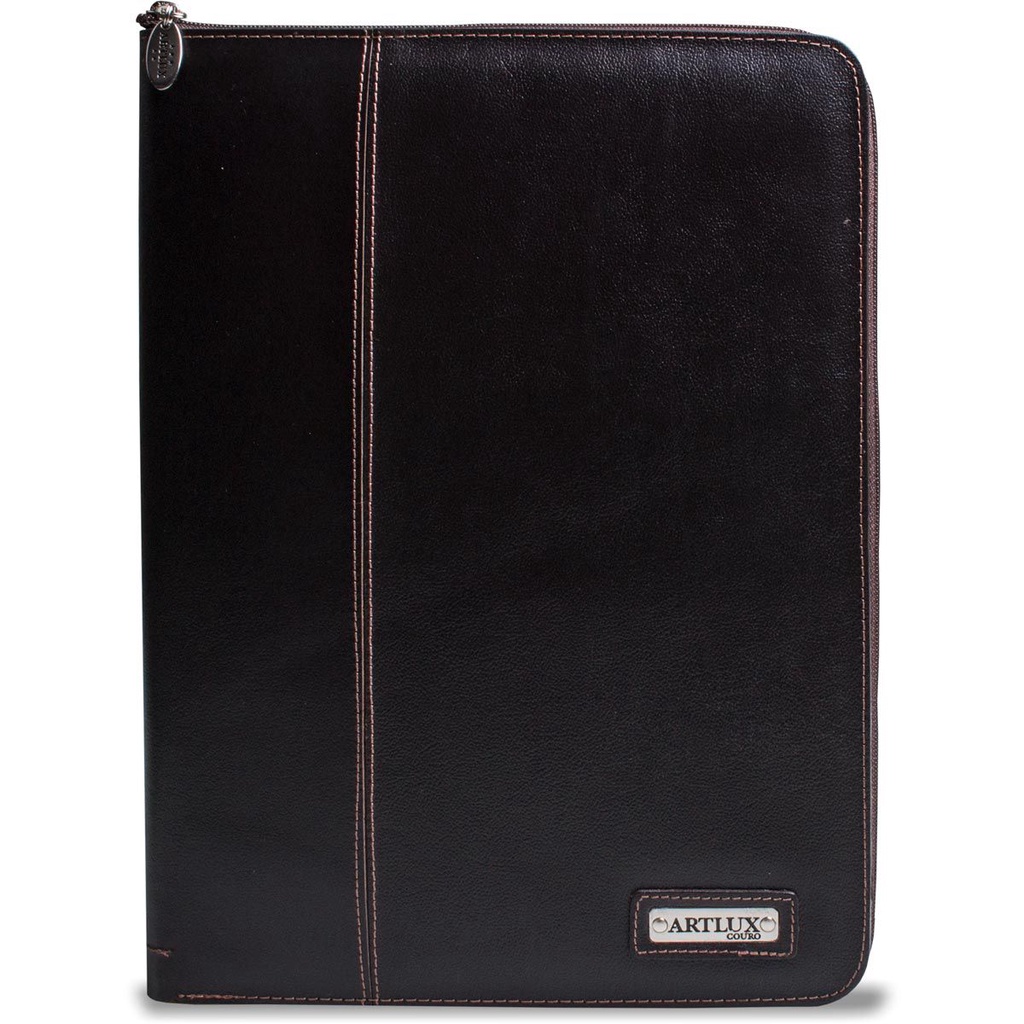 2599 Pasta em Couro com Zíper Artlux em Oferta na Shopee