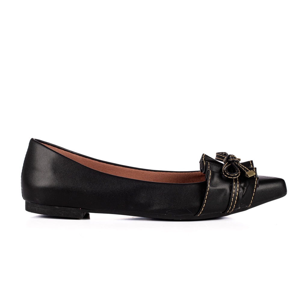 Sapatilha Feminina Fran Casual JJOJO Bico Fino Confortavel e Elegante Salto Rasteirinha