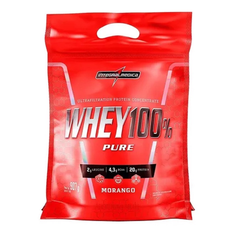 Whey Protein 100% Pure Integralmedica 900g (todos Os 6 Sabores)