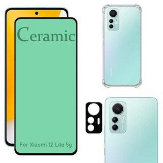 Kit Para Xiaomi 12 Lite 5g | Película Cerâmica 9D - Capa Anti Shock - Película da Câmera 3D