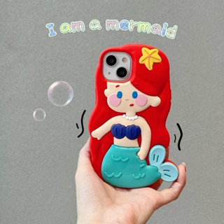 Capa De silicone Sereia Para iPhone 11 12 12Pro 12promax 13 14Pro 13Pro 13promax 14 14promax iPhone13