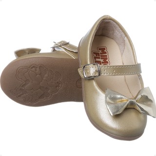 Sapatilha Infantil Menina Laço Bailarina Festa Delicada 19 ao 24
