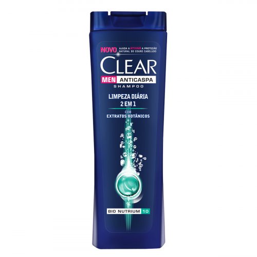 Shampoo 2 em 1 Clear Limpeza Diária 400ml
