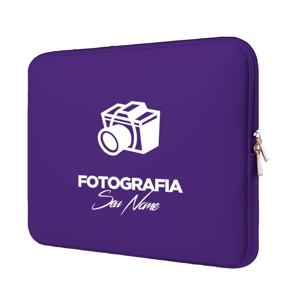 Capa Case Pasta Maleta Notebook Macbook Personalizada Neoprene 15.6/14.1/13.3/12.1/11.6/17.3/10.1 Fotografia 1