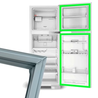 Jogo Borrachas Gaxeta Vedação da Porta e Freezer Electrolux Dc36 Dc360 DC40 DC41 DCW41 Original Medidas - 47x58 58x116 Encaixe Atrás do Painel (ABA)
