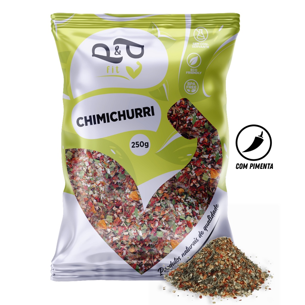 Tempero Chimichurri Com Pimenta 250g - P&P em Oferta na Shopee