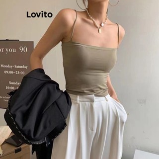 Lovito Bralette Básico Simples para Mulheres LNA16227 (Café/Branco/Preta)