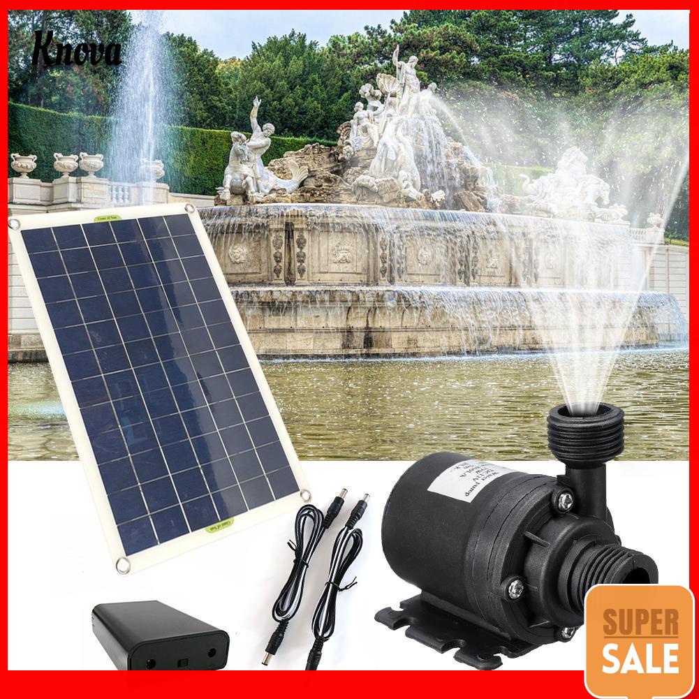 50W 800L/H DC 12V Kit De Bomba De Água Solar Sem Escovas De Baixo Ruído Para Piscina Preta