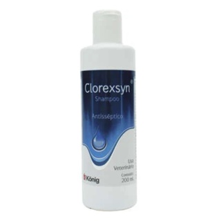 Shampoo Clorexsyn Antiséptico 200ml Koning Cães Gatos 200 ML em Oferta na Shopee