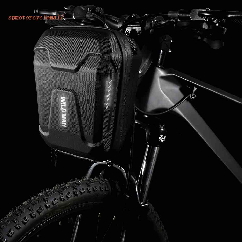 [spmotorcyclemall.br] WILD MAN MTB Bolsas De Bicicleta Com Guidão Elétricas Para Telefone Scooter