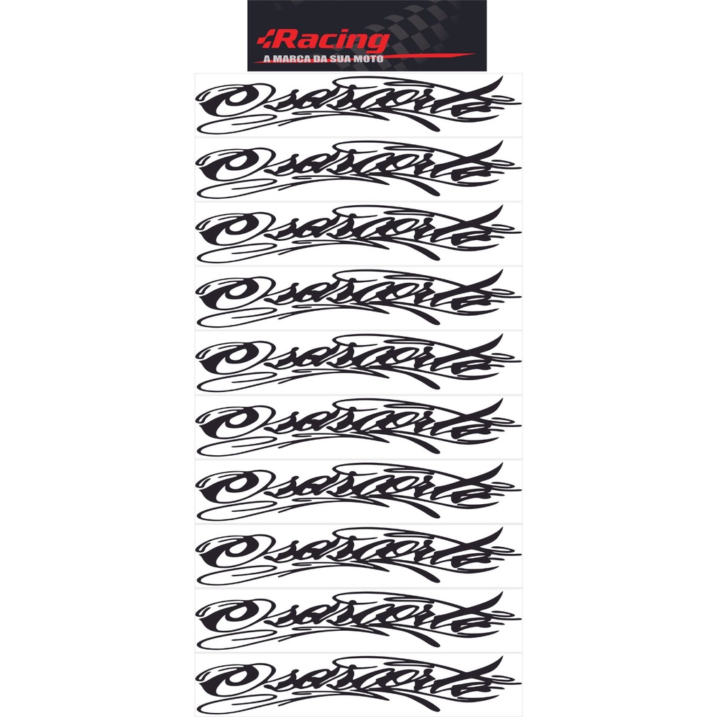 Kit Adesivos Revenda + expositor 40 pçs Osascorte Plotter em Oferta na Shopee