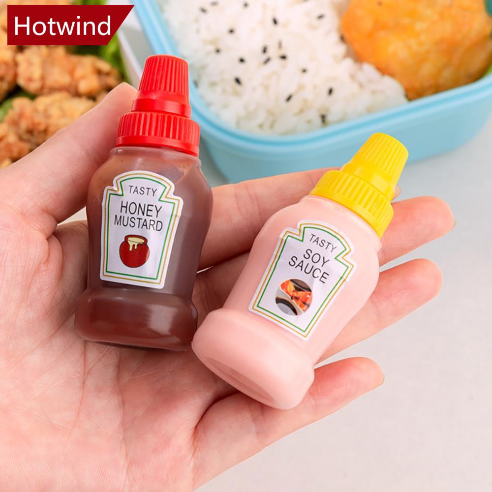 HOTWIND Mini Frasco De Molho De Ketchup Recarregável Frascos Para Salada De Mel De Espremedura Portáteis Dispensadores De Bento Acessórios DGA1