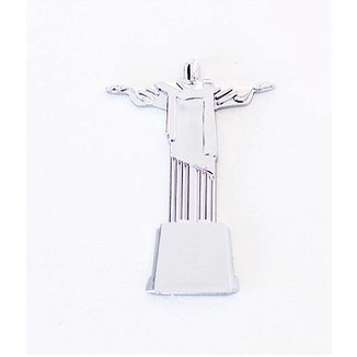 Adesivo para Carro Ictus Cristo Redentor Cromado Emblema