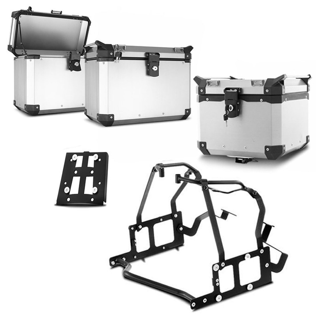 Kit Completo Baús 35/33 Litros Super Adventure Bmw F 800 Gs Adventure 2016/19