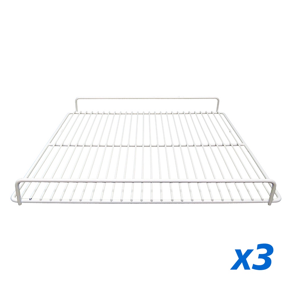 3 Grade Prateleira 54X45 Original para Expositor Gelopar GPTU + 12 Suporte