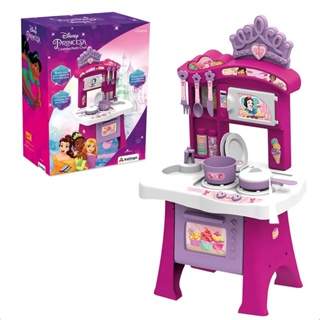 Brinquedo Cozinha Infantil Petit Chef Princesas Completa Com Acessórios e Forninho Com Botão +7 Anos Xalingo - 17276 em Oferta na Shopee