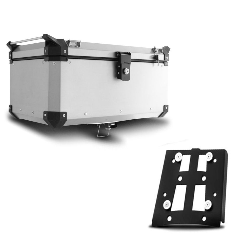 Baú+Base De Fixação Top Case 56 L Super Adventure F700 Gs /F 800 Gs /Trophy