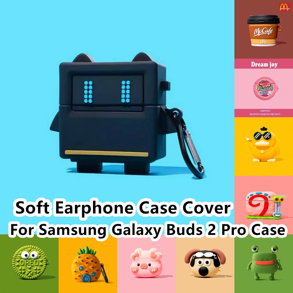 Estoque Pronto ! Para Samsung Galaxy Buds 2 Pro Case Cartoon Rosa Inovador De Fone De Ouvido Macio