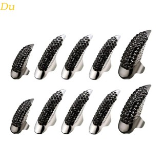 Du 10 Pcs Garra De Águia Anéis De Arte De Unhas Decorativos Anel Punk Fingertip Jewelry