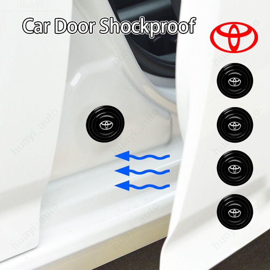 Toyota Porta Protetora De Carro Amortecedor Absorvente De Borracha Isolamento Sonoro Para Hilux Innova Corolla Cross Rush Calya Yaris Vios Avanza Raize Veloz Sienta Prius Camry Fort Car Acessórios