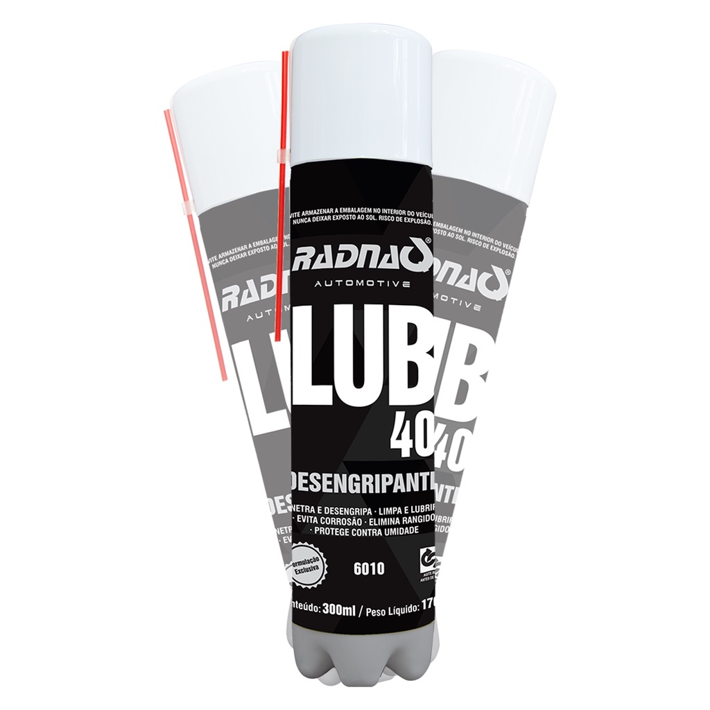Lubrificante Automotivo Lub 40 - Desengripante Anti Ferrugem - Radnaq 300mL Para Carro - Spare Parts and Accessories for Vehicles