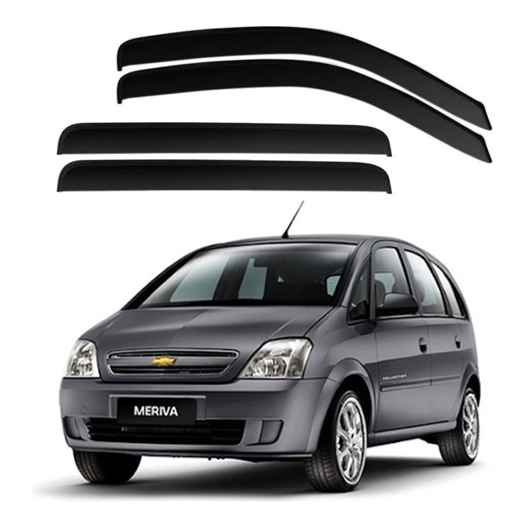 Calha De Chuva Defletor Gm Meriva 2003 2004 2005 2006 A 2012 4 Portas Fume 70.003A