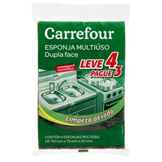 Esponja Multiuso Carrefour Leve 4 e Pague