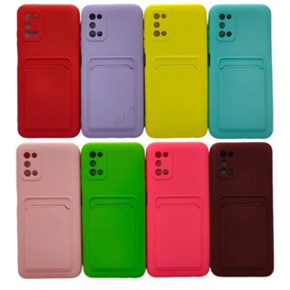 Capa Capinha de Celular Silicone Case Choque Com Slot Para Cartão Telefone Samsung Galaxy A02S/A03S